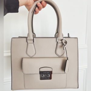 MICHAEL Kors Bridgette Medium Saffiano Leather Dark Dun Tote Bag